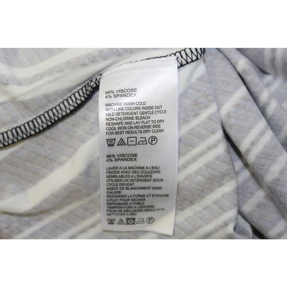 TOMMY BAHAMA ANOCHE SLEEVELESS STRIPE SHIFT HI-LOW MAXI DRESS STRIPE MEDIUM - Picture 4 of 5